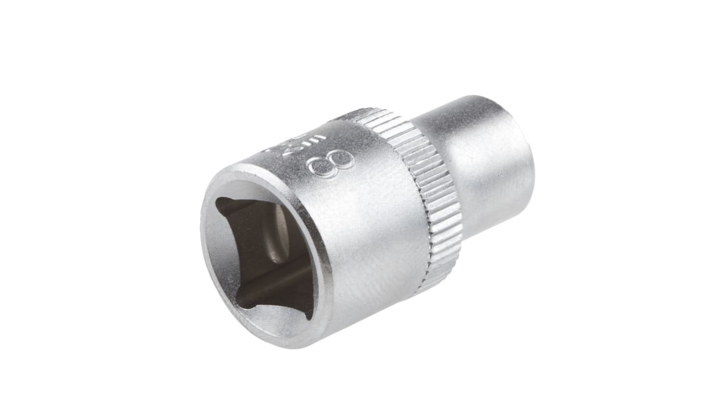 RS PRO 3/8 in Drive 8mm Standard Socket, 12 point