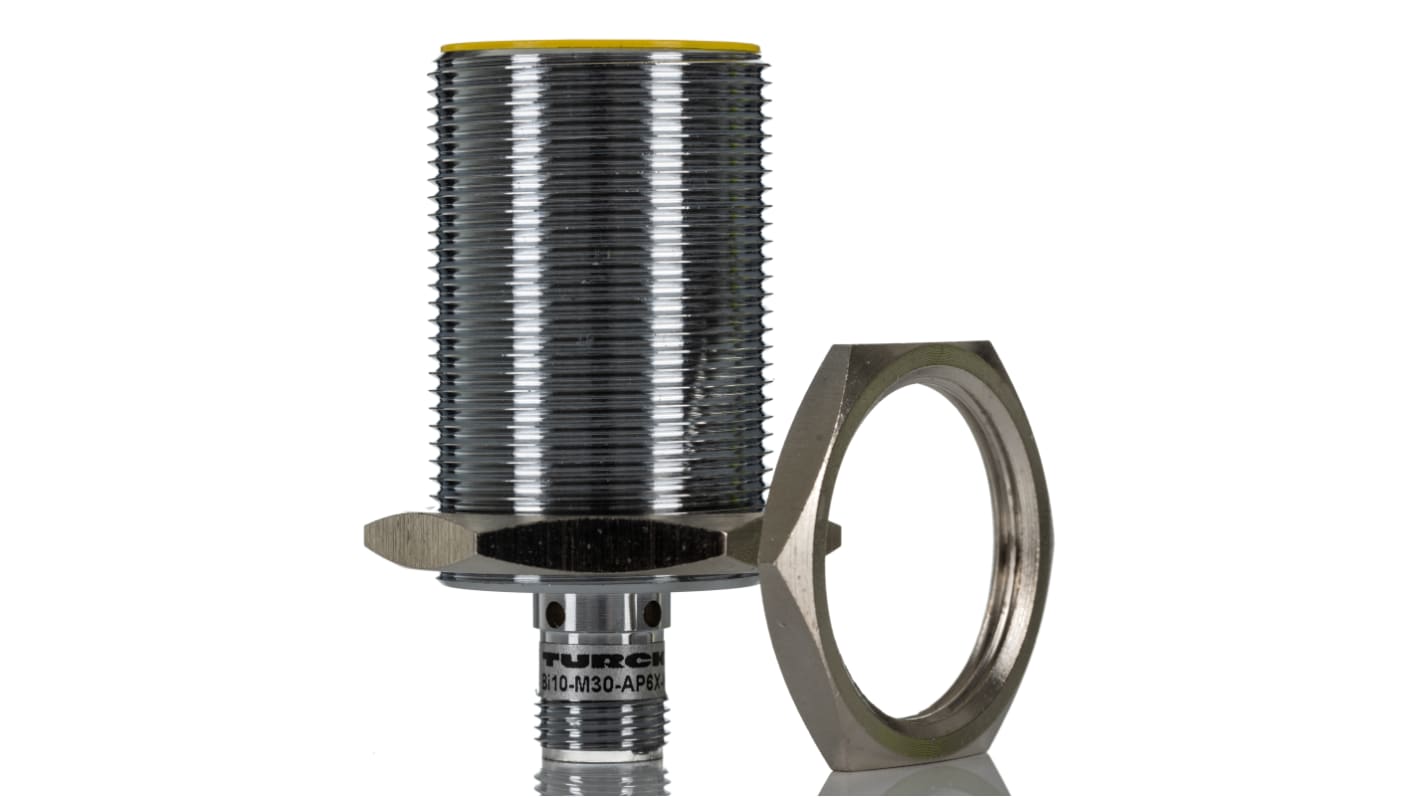 Rs-Online Sensore di prossimità Cilindro filettato Turck M30 rilevamento 10 mm 10 → 30 V c.c