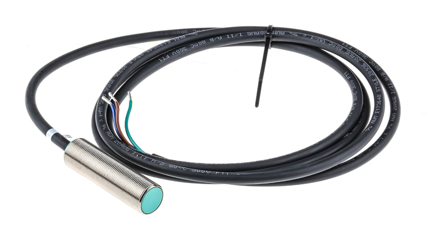 Rs-Online Sensore di prossimità Cilindro filettato Pepperl + Fuchs M18 rilevamento 8 mm 20 → 250 V c.a. 20 →