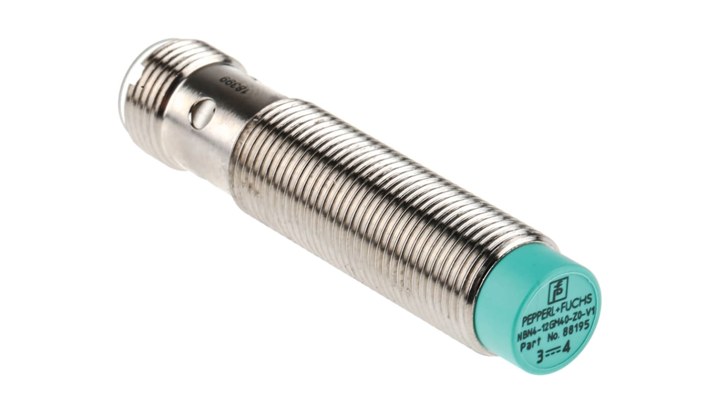 Rs-Online Sensore di prossimità Cilindro filettato Pepperl + Fuchs M12 rilevamento 4 mm 5 → 30 V dc