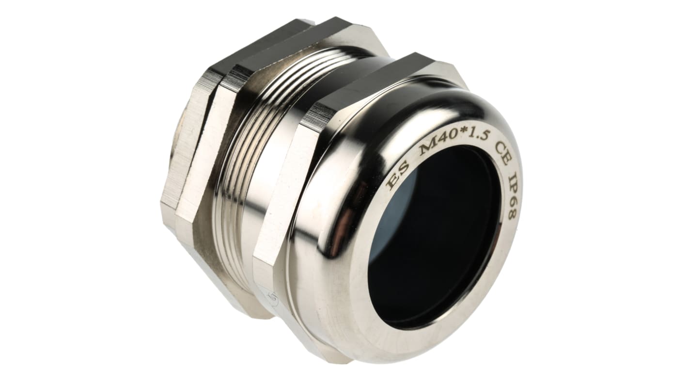 RS PRO Kabelverschraubung, M40 Messing vernickelt 22mm/ 32mm, IP68