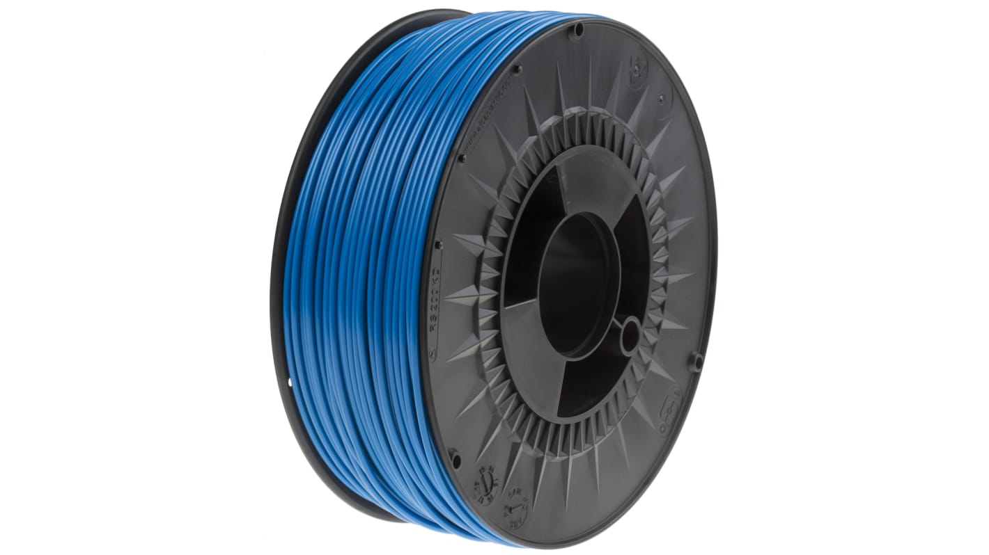 RS PRO 2.85mm Blue ABS 3D Printer Filament, 1kg