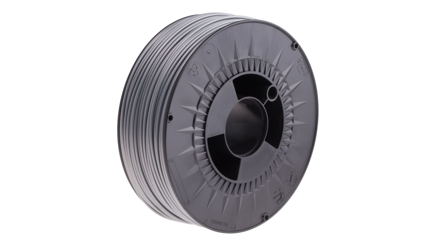 RS PRO 2.85mm Silver ABS 3D Printer Filament, 1kg