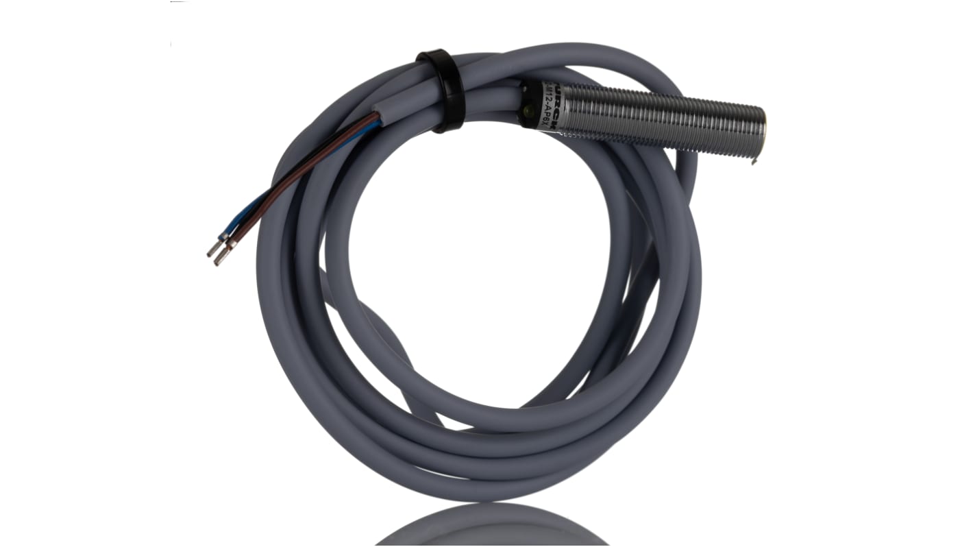 Turck Inductive Barrel-Style Proximity Sensor, M12 x 1, 2 mm Detection, PNP Output, 10 → 30 V dc, IP67