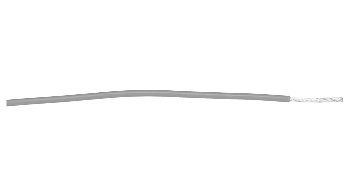Alpha Wire Ecogen Ecocable Mini Control Cable, 8 Cores, 0.09 mm², ECO, Screened, 30m, Grey mPPE Sheath, 28 AWG