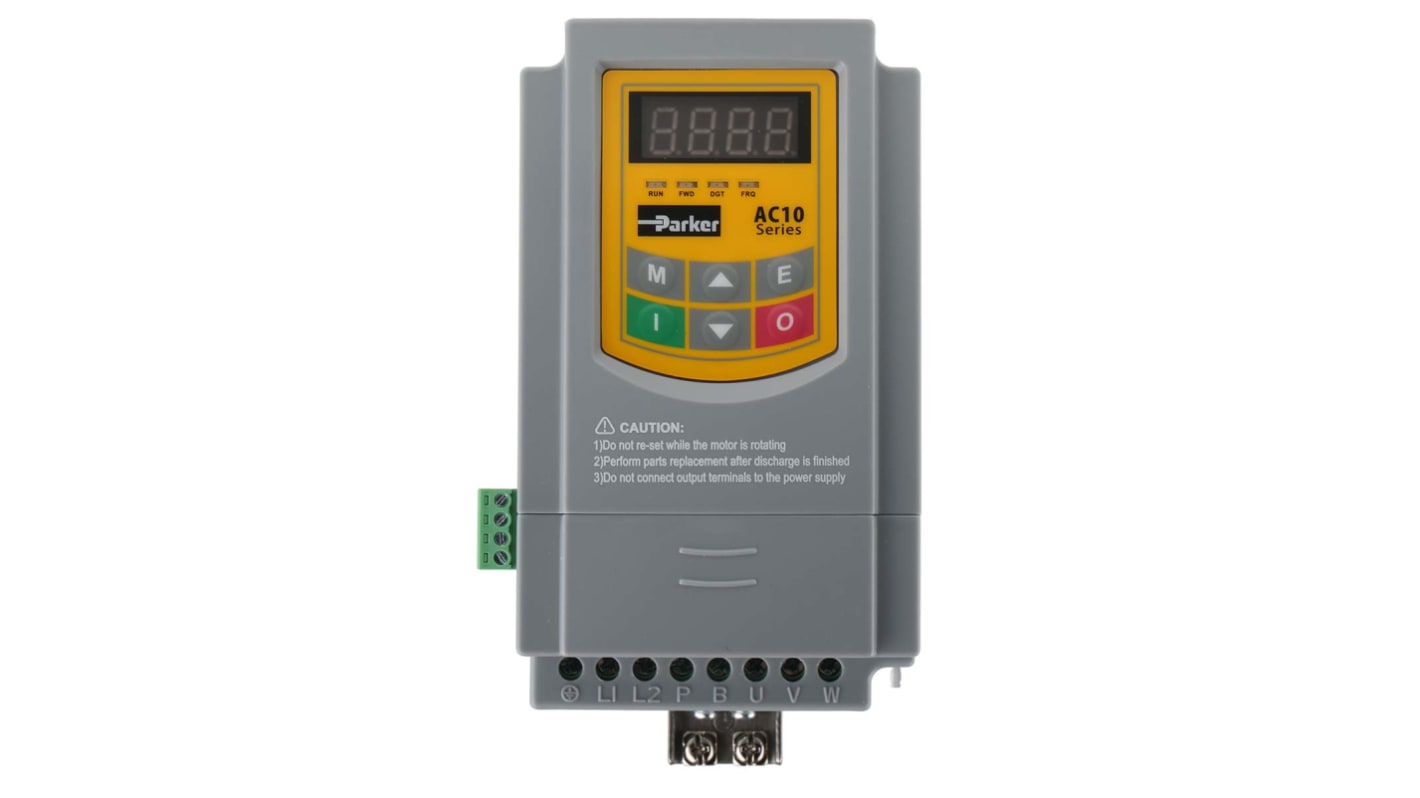 Rs-Online Inverter Parker 0 37 kW 230 V c.a. 1 fase 0.5 → 590Hz