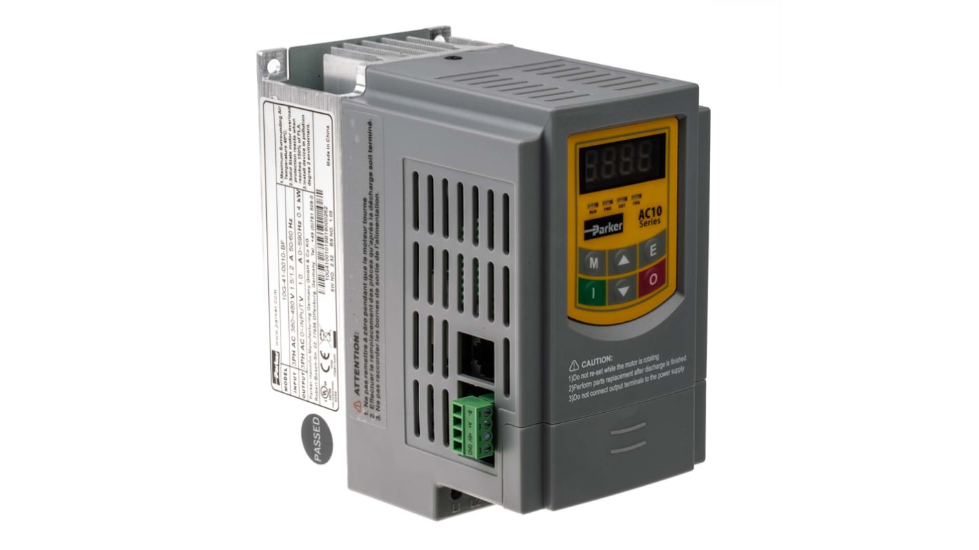 Rs-Online Inverter Parker 0 37 kW 400 V c.a. 3 fasi 0.5 → 590Hz