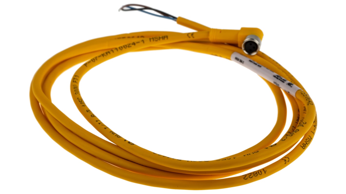 Turck Female 3 way M8 to Unterminated Sensor Actuator Cable, 2m