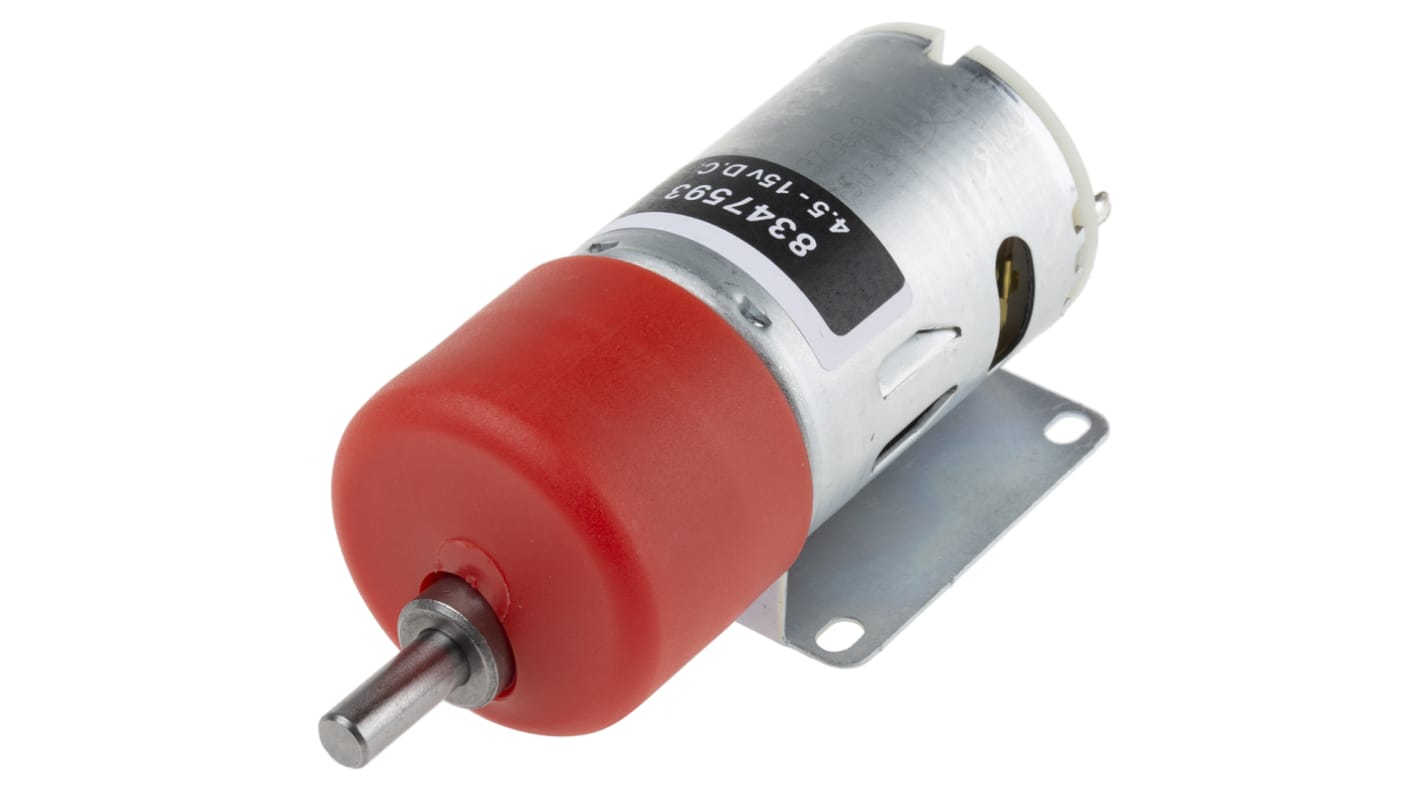 RS PRO Bürsten-Getriebemotor bis 29 Ncm, 12 V dc / 19,8 W, , Wellen-Ø 6mm, 38.5mm x 78mm