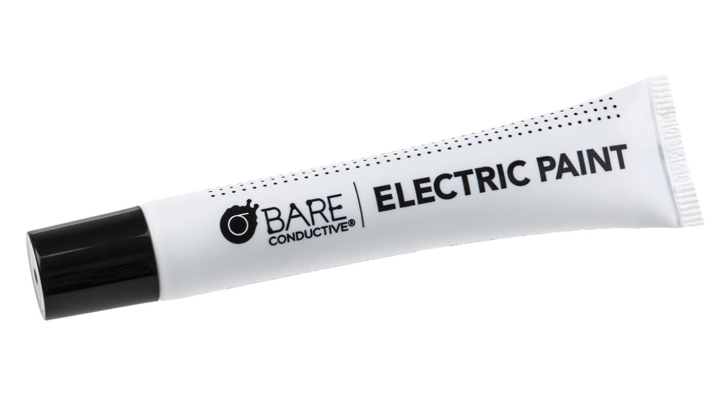 Bare Conductive Electric Paint Leitfähige Farbe Schwarz, Tube 10 ml