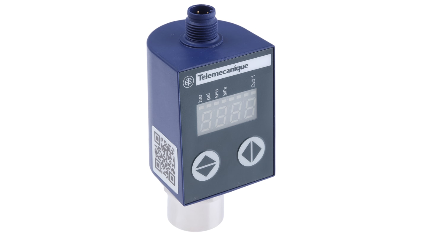 Telemecanique Sensors Pressure Switch, 0bar Min, 10bar Max, 1 x NPN, Analogue Output, Differential Reading
