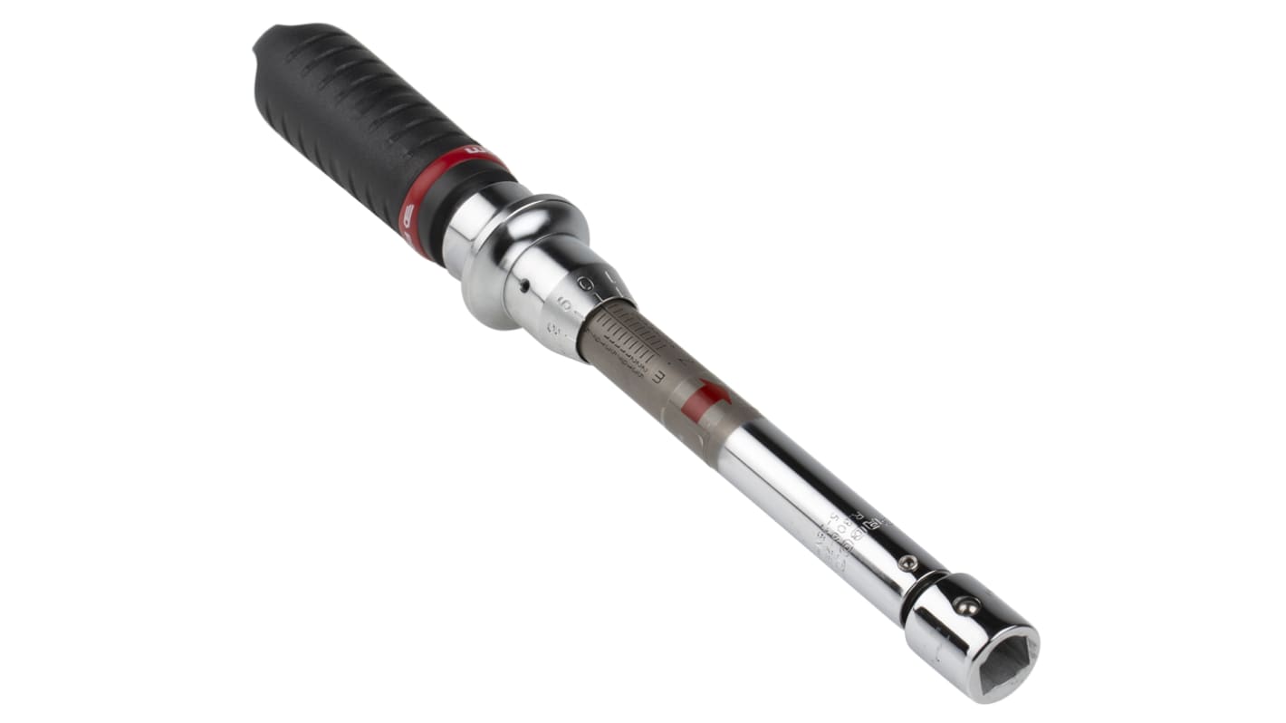 Facom Click Torque Wrench, 5 → 25Nm, Open End Drive, 9 x 12mm Insert