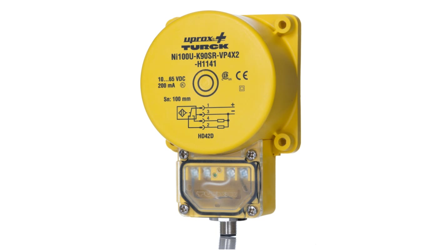 Rs-Online Sensore di prossimità a parallelepipedo Turck M12 rilevamento 100 mm 10 → 65 V c.c