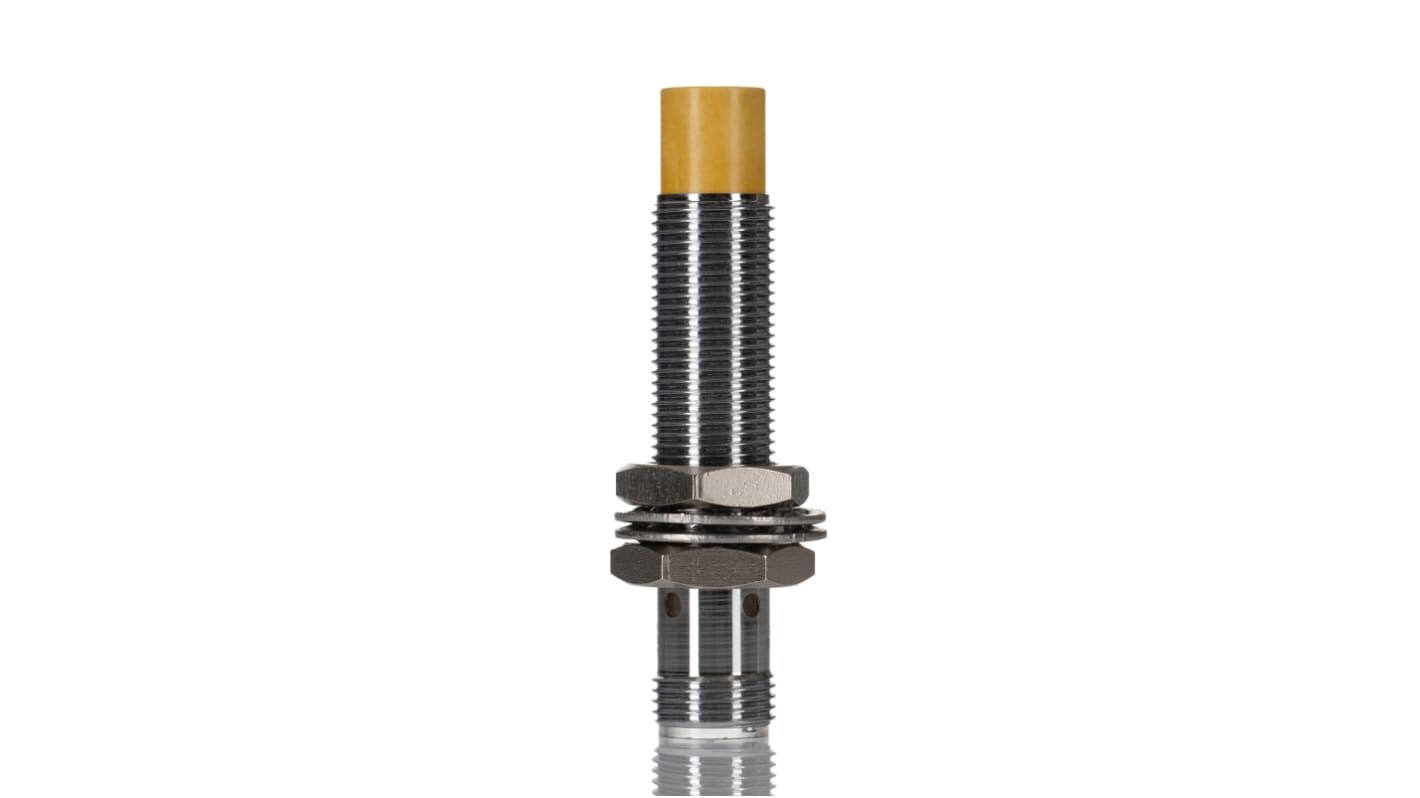 Turck Inductive Barrel-Style Proximity Sensor, M12 x 1, 10 mm Detection, PNP Output, 10 → 30 V dc, IP68