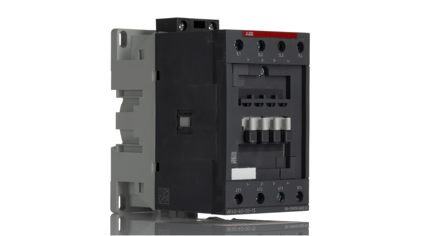 ABB AF40 AF Contactor, 230 V ac Coil, 4-Pole, 70 A, 18.5 kW, 4NO, 690 V ac