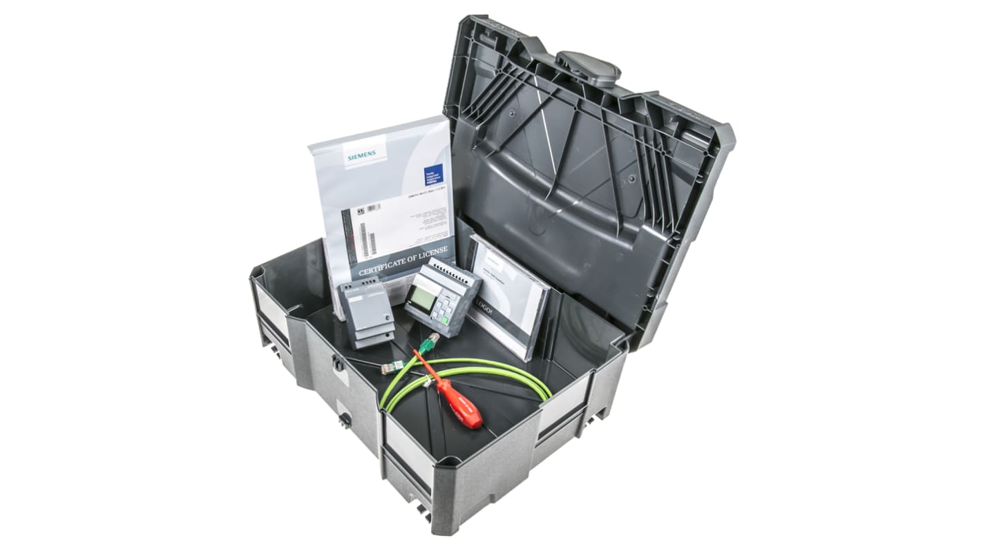 Starter Kit modulo logico Siemens LOGO! 8, 8 ingressi analogici/digitali, 4 uscite relè, 12 → 24 V c.c.