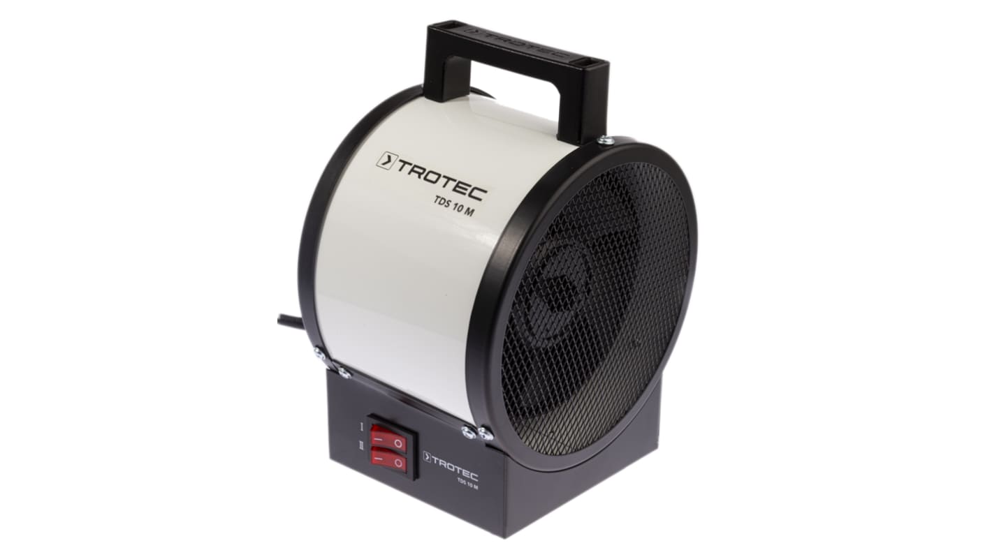 RS PRO 2kW Fan Fan Heater, Portable, Type C - European Plug