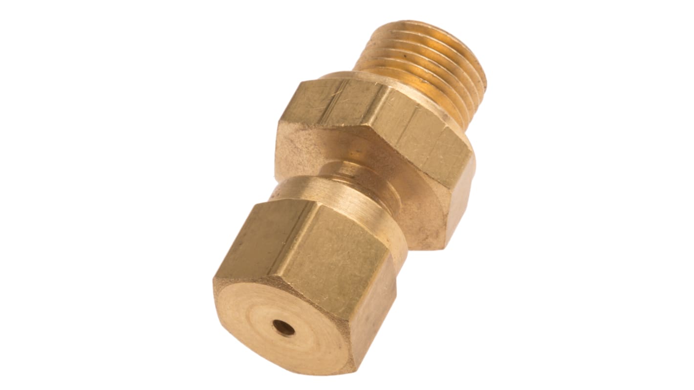 RS PRO, 1/8 BSPP Compression Fitting for Use with Thermocouple or PRT Probe, 1.5mm Probe, RoHS Compliant Standard