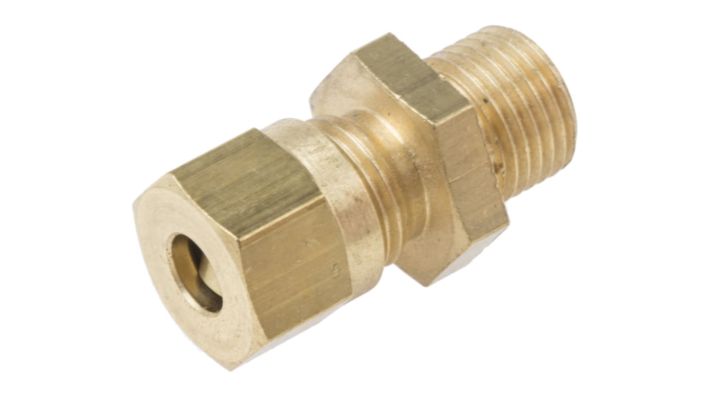 RS PRO, 1/8 BSPP Compression Fitting for Use with Thermocouple or PRT Probe, 3/16in Probe, RoHS Compliant Standard