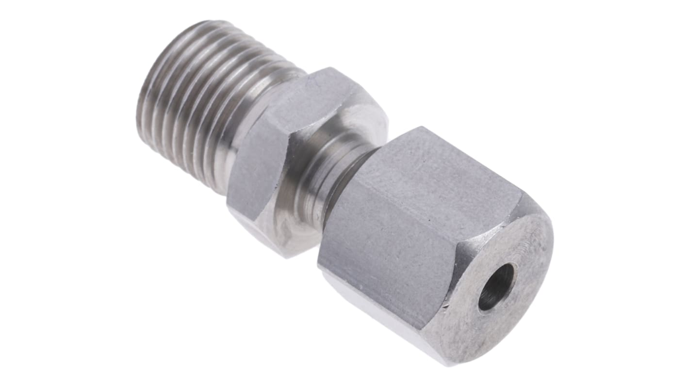 RS PRO, 1/8 BSP Compression Fitting for Use with Thermocouple or PRT Probe, 1/8in Probe, RoHS Compliant Standard