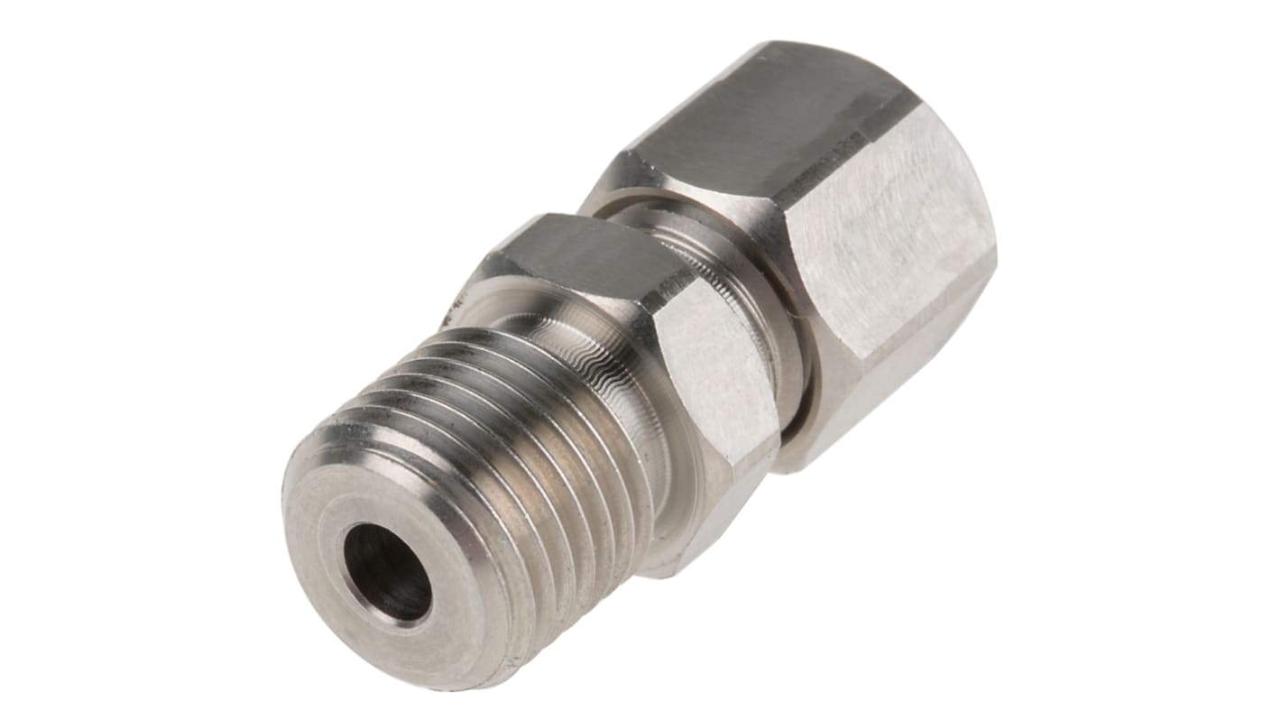 RS PRO, 1/4 BSP Compression Fitting for Use with Thermocouple or PRT Probe, 4.5mm Probe, RoHS Compliant Standard