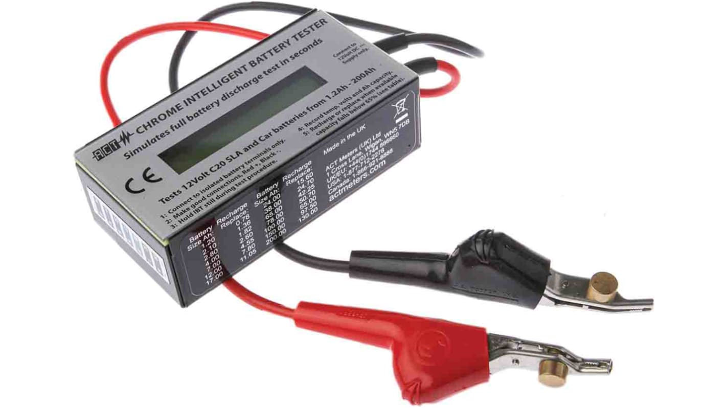ACT Meter akkumulátor teszter, használható akkumulátorok: 12 V