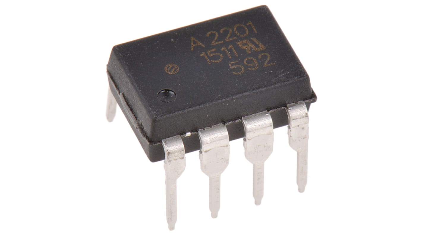 Broadcom Optokobler, Logisk port Udgang, 1 Hulmontering, DIP, 8 ben, HCPL-2201-000E