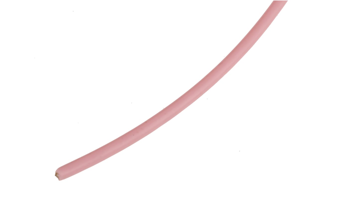 RS PRO Pink 0.34 mm² Hook Up Wire, 22 AWG, 19/0.15 mm, 100m, PTFE Insulation