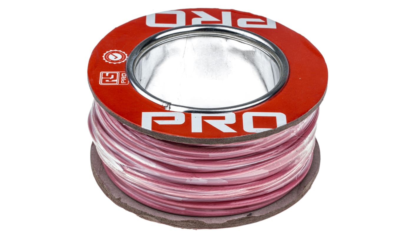 RS PRO ピンク 25m 22 AWG