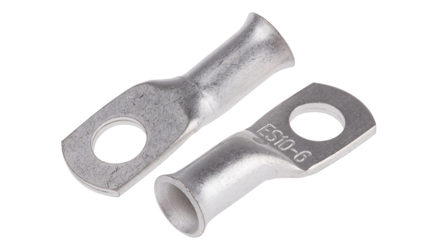 Terminale ad occhiello RS PRO, Ø perno 6mm, dimens. max filo 10mm², 8AWG