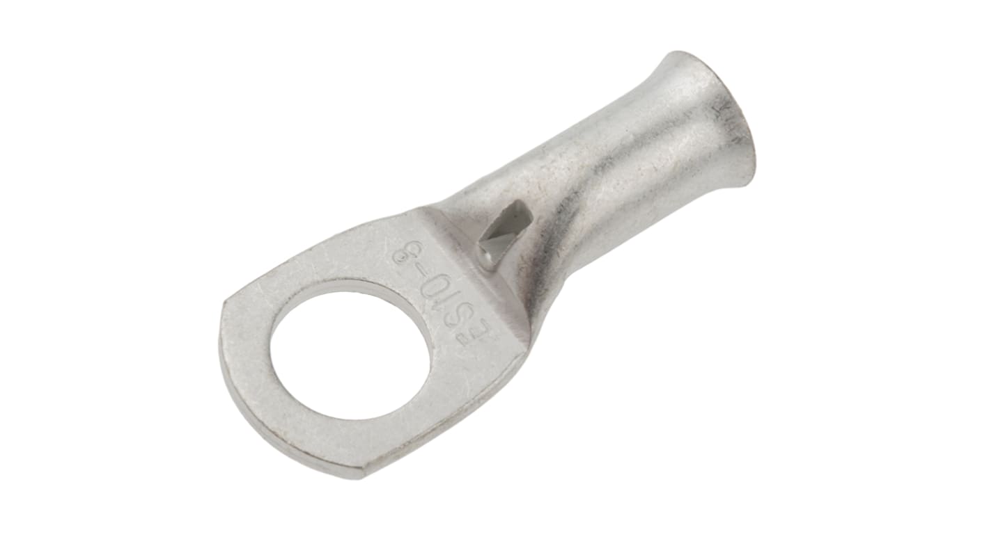 Terminale ad occhiello RS PRO, Ø perno 8mm, dimens. max filo 10mm², 8AWG