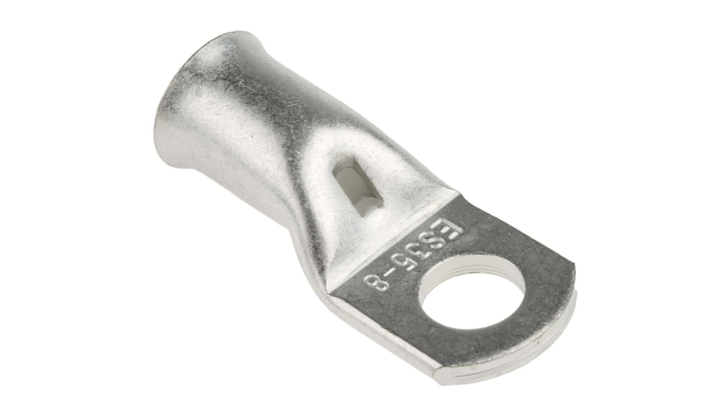 RS PRO 铜线鼻子, Φ8.6mm内环, 8mm螺栓, 35mm²线规, 天然色, -30°C至+120°C