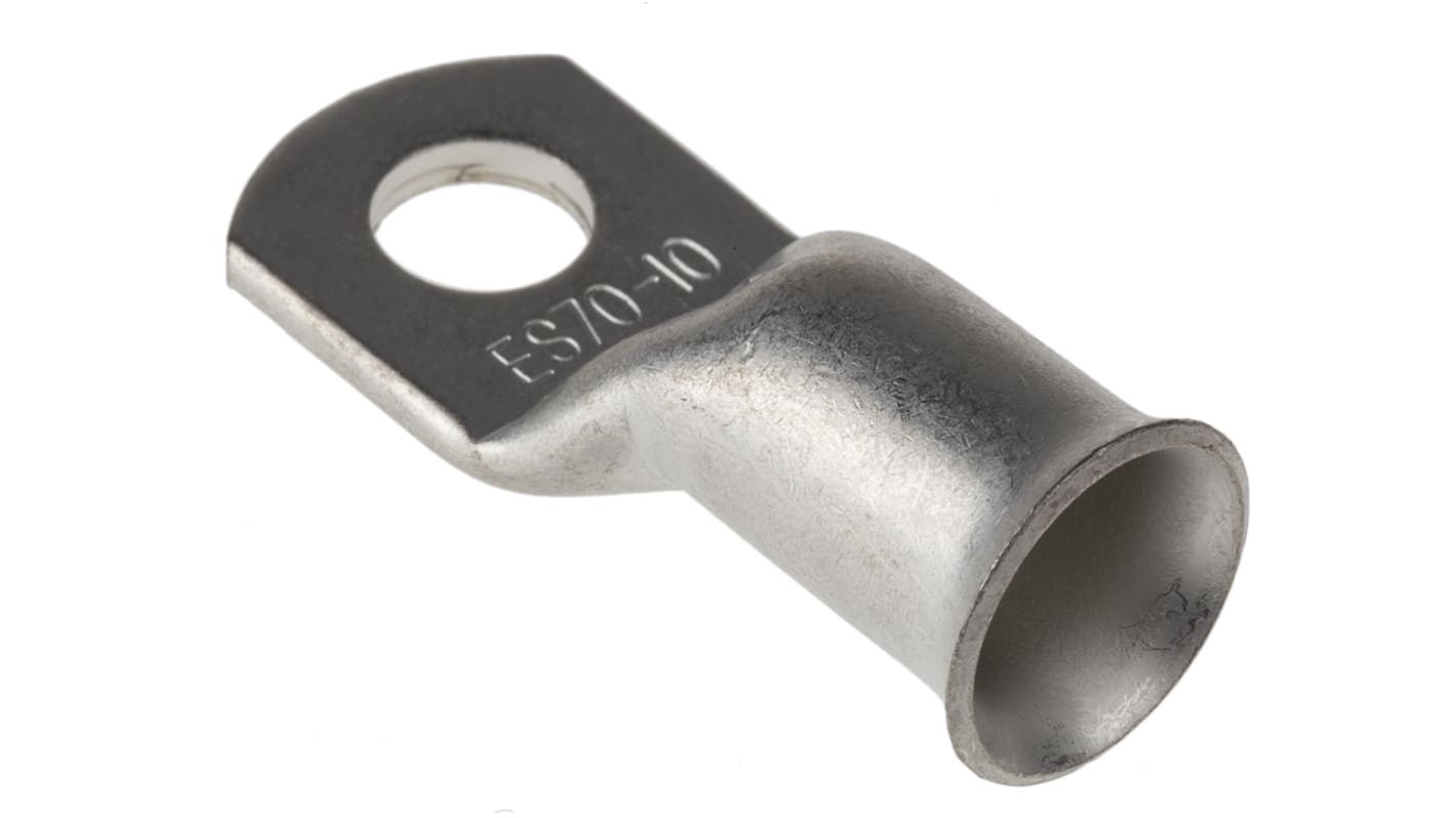 Terminale ad occhiello RS PRO, Ø perno 10mm, dimens. max filo 70mm², 2/0AWG