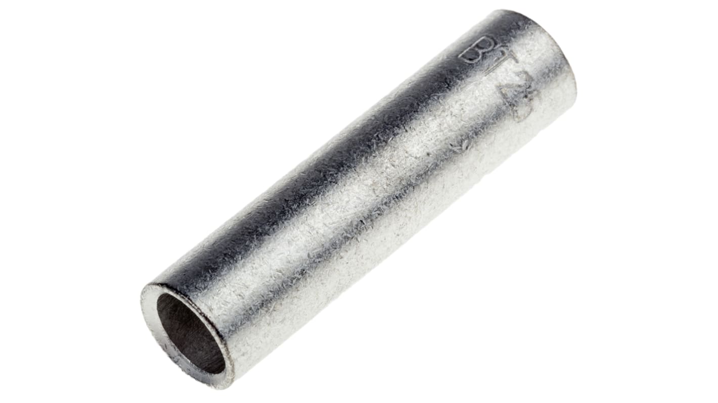 RS PRO Butt Splice Connector, Uninsulated, Tin 25 mm²