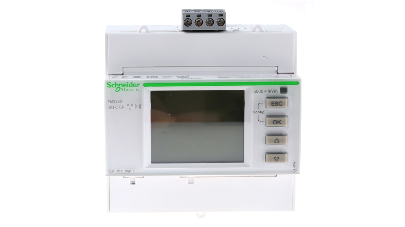 Schneider Electric 1, 3 Phase LCD Energy Meter, Type