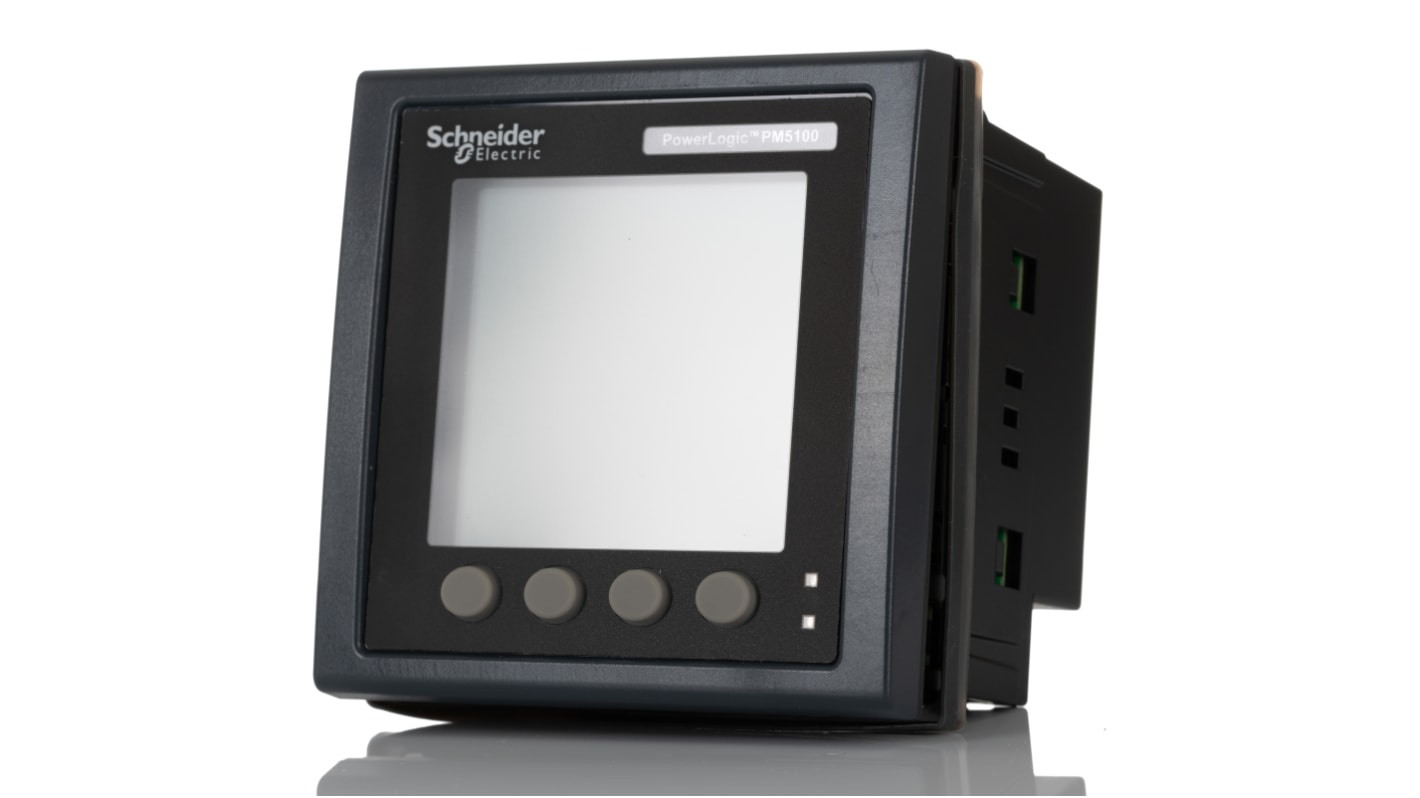 Medidor digital de energía Schneider Electric serie PM5000, display LCD, precisión ±0.5 %, 3 fases, dim. 92mm x 92mm