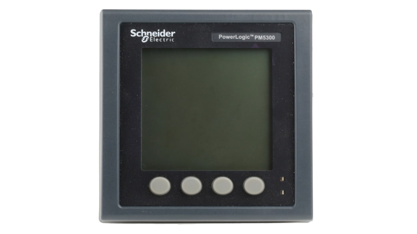 Medidor de energía Schneider Electric serie PM5000, display LCD, precisión ±0,5%, 3 fases, dim. 92mm x 92mm