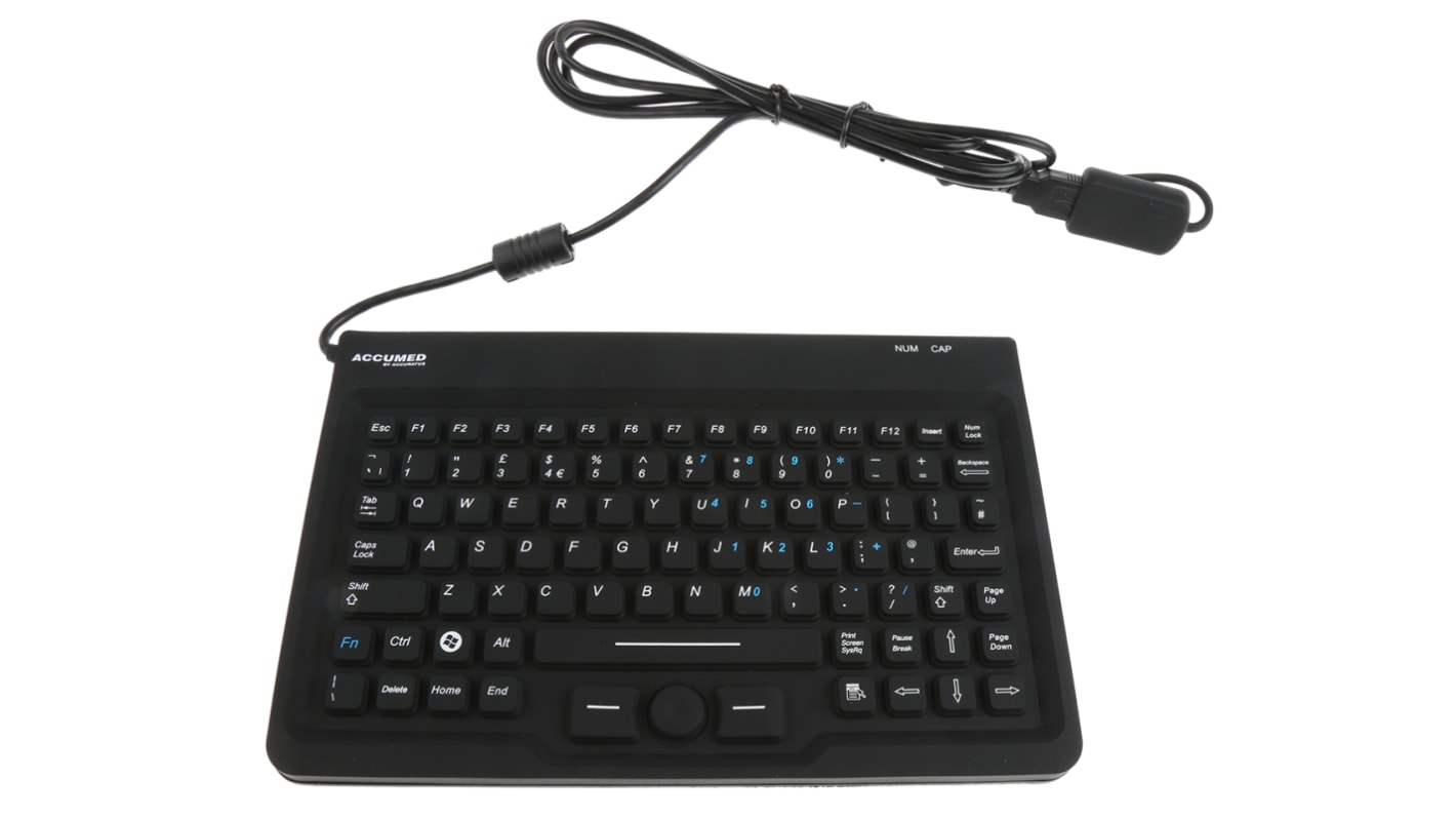 Ceratech Wired USB Keyboard, QWERTY (UK), Black