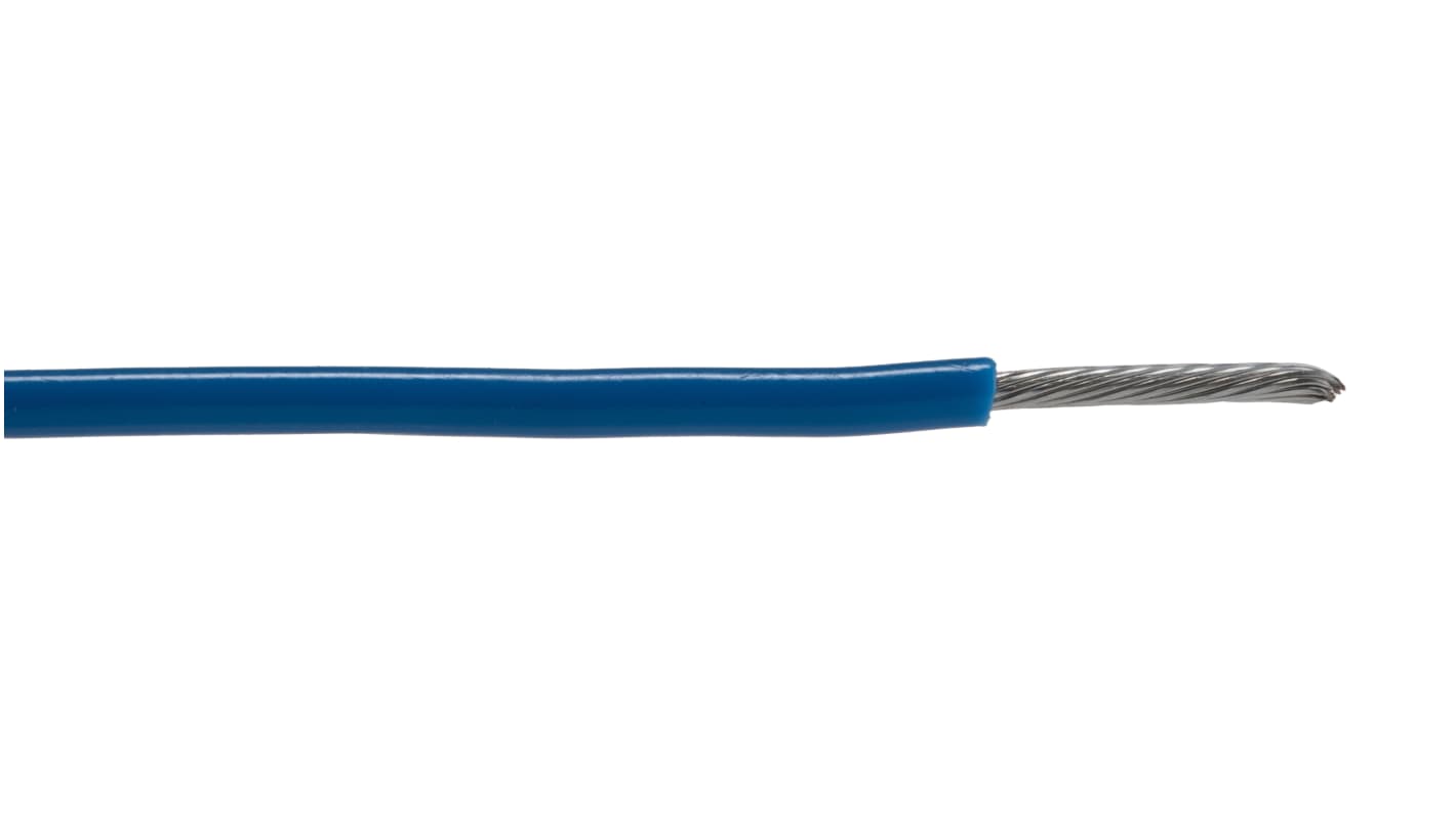 Alpha Wire Hook-up Wire PVC Series Blue 0.75 mm² Hook Up Wire, 18 AWG, 16/0.25 mm, 30m, PVC Insulation, 1555 BL005