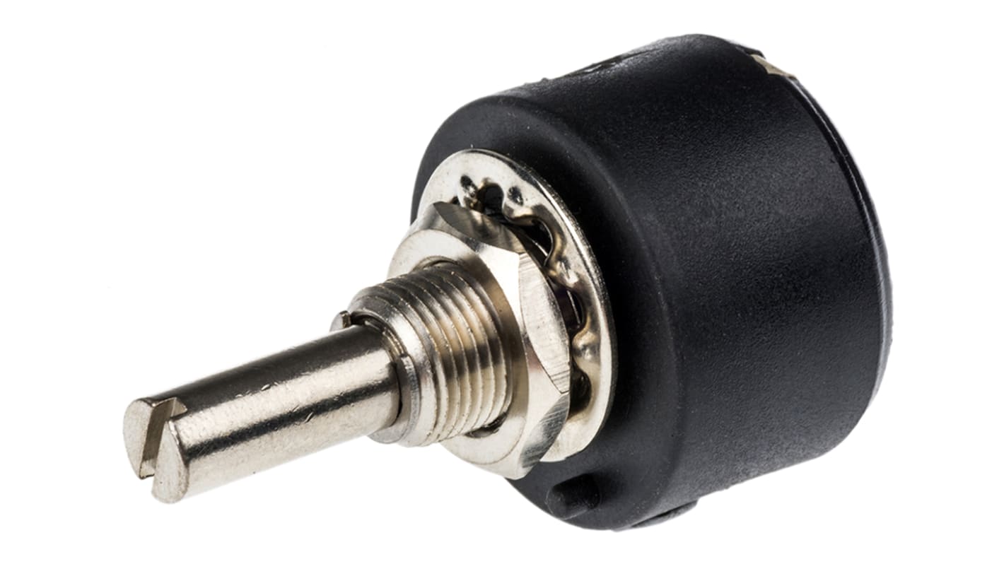 RS PRO 25kΩ Rotary Potentiometer 1-Gang Panel Mount