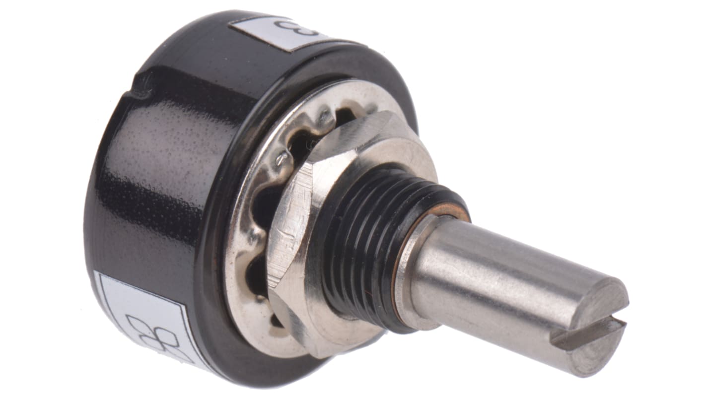 RS PRO 1kΩ Rotary Potentiometer 1-Gang Bushing Mount