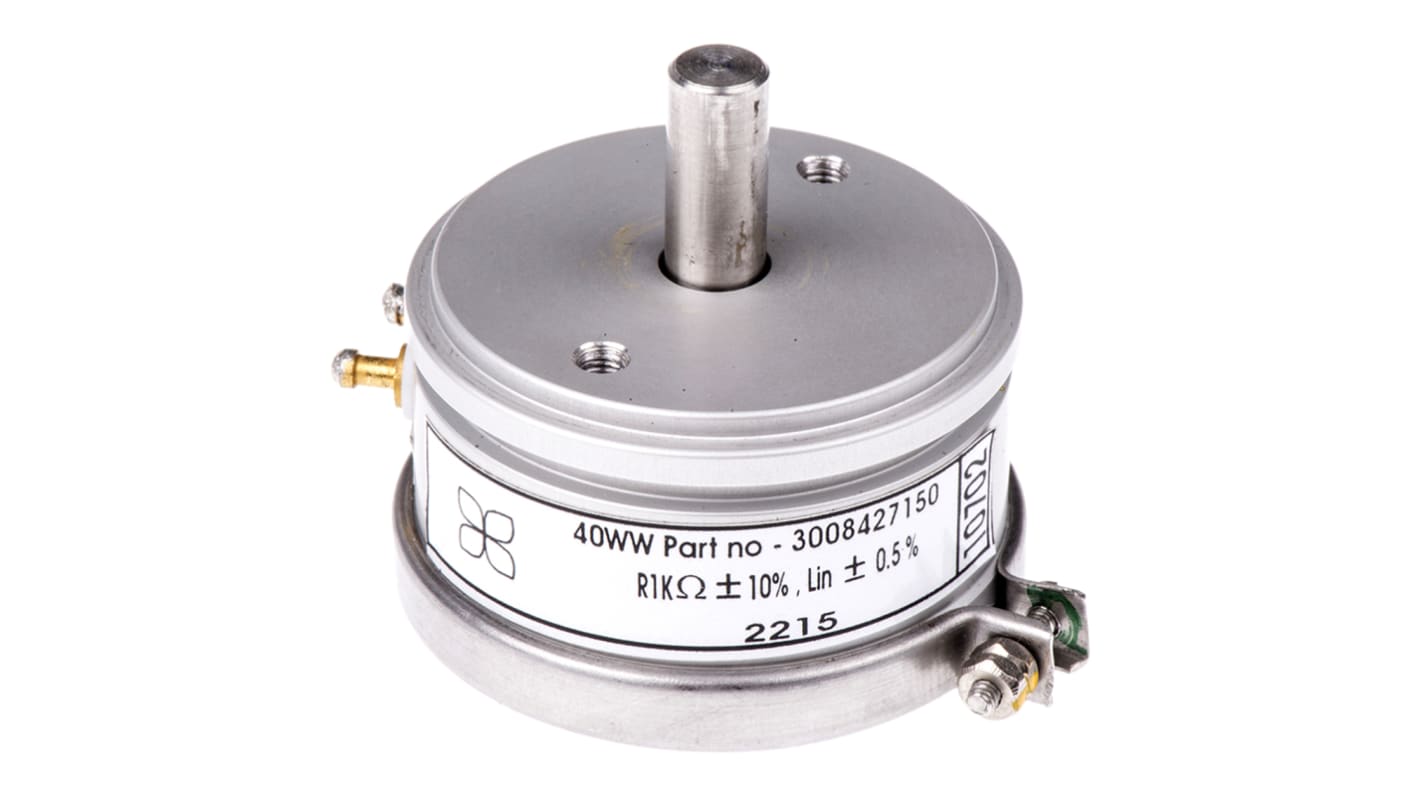 RS PRO 1kΩ Rotary Potentiometer 1-Gang Servo Mount