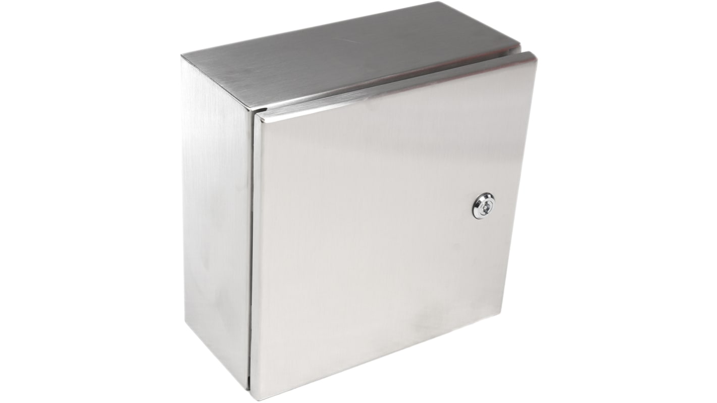 Contenitore a parete RS PRO in Acciaio inox 300 x 300 x 150mm, col. , IP66