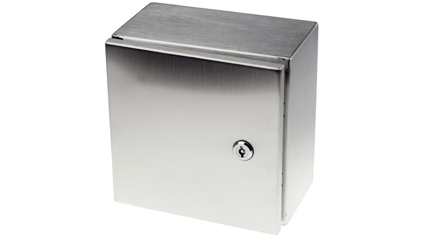 Coffret mural RS PRO en Acier inoxydable 304, diamètre extérieur 240 x 240 x 150mm, IP66