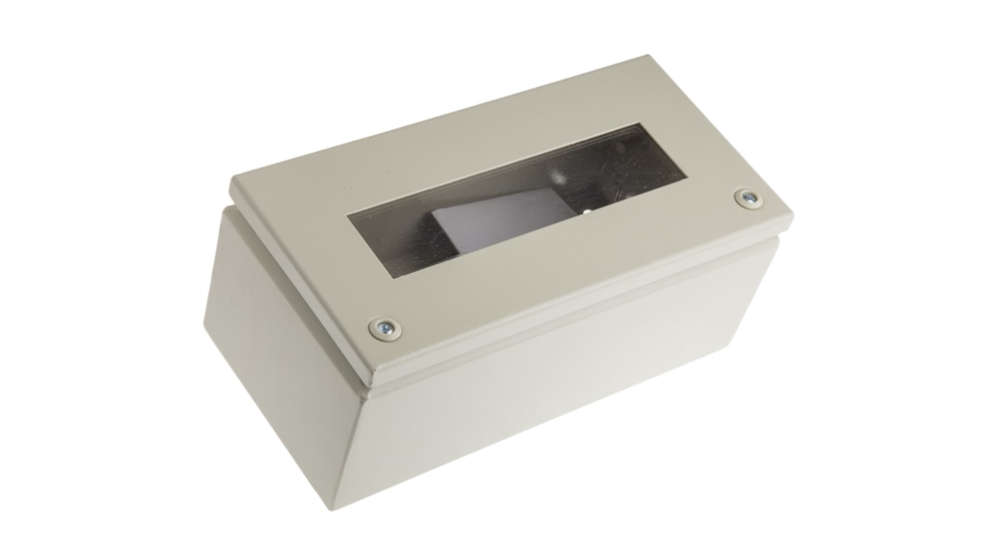 RS PRO Grey Steel Junction Box, IP65, 150 x 300 x 120mm