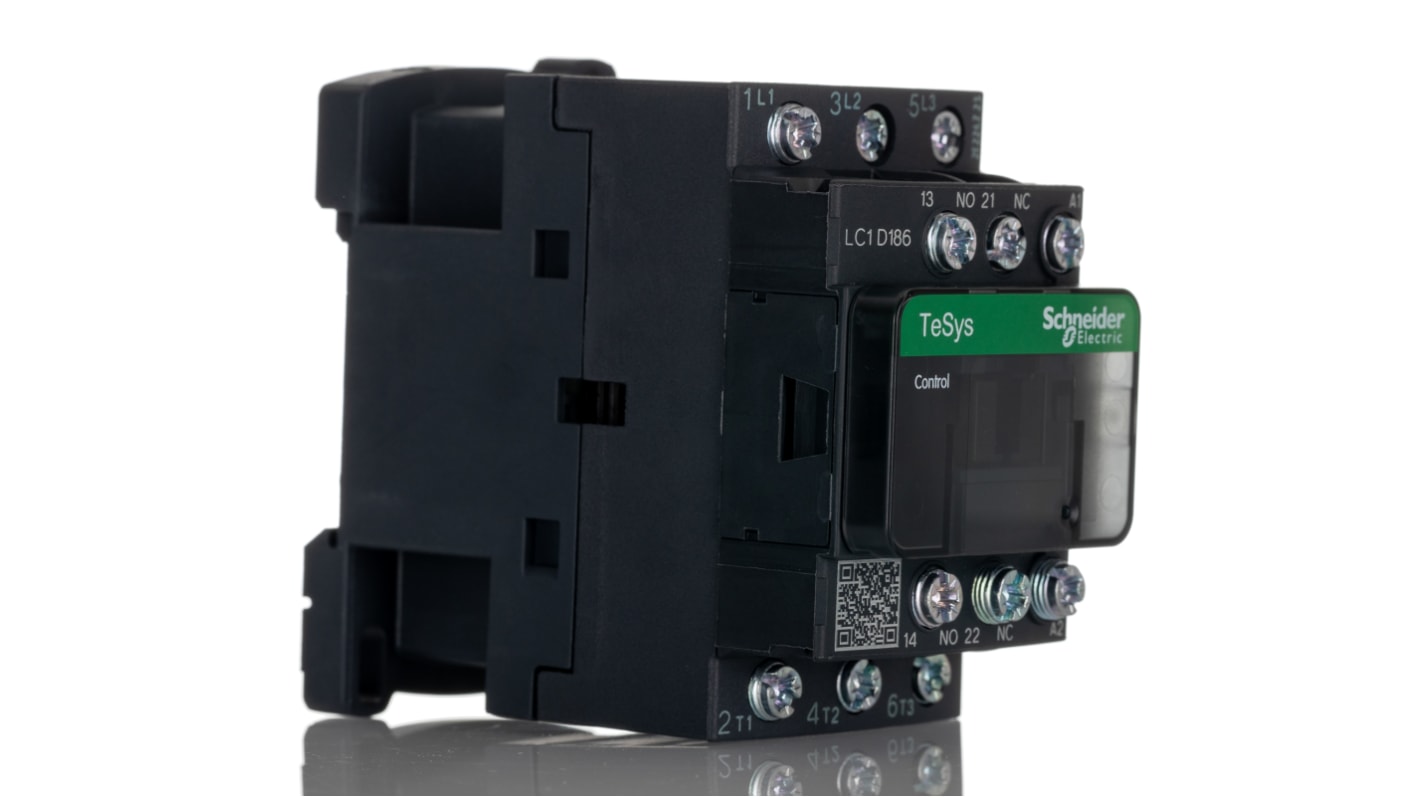 Stycznik 230 V AC Schneider Electric styki: 3 7,5 kW 32 A 3NO Szyna DIN Końcówka oczkowa LC1D186U7