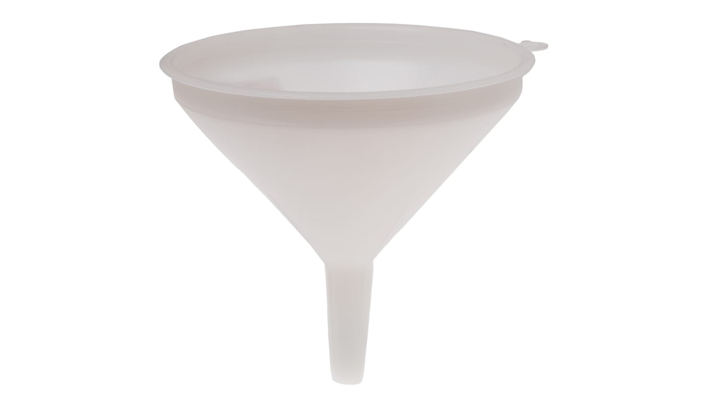 RS PRO HDPE Industrial Funnel, With 120mm Funnel Diameter, 12mm Stem Diameter