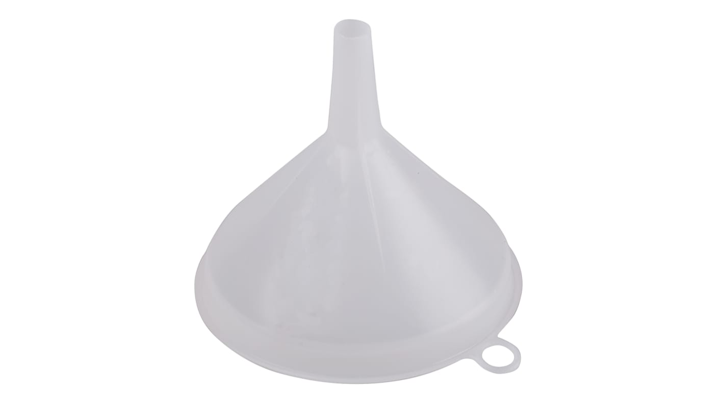 RS PRO HDPE Industrial Funnel, With 80mm Funnel Diameter, 9mm Stem Diameter