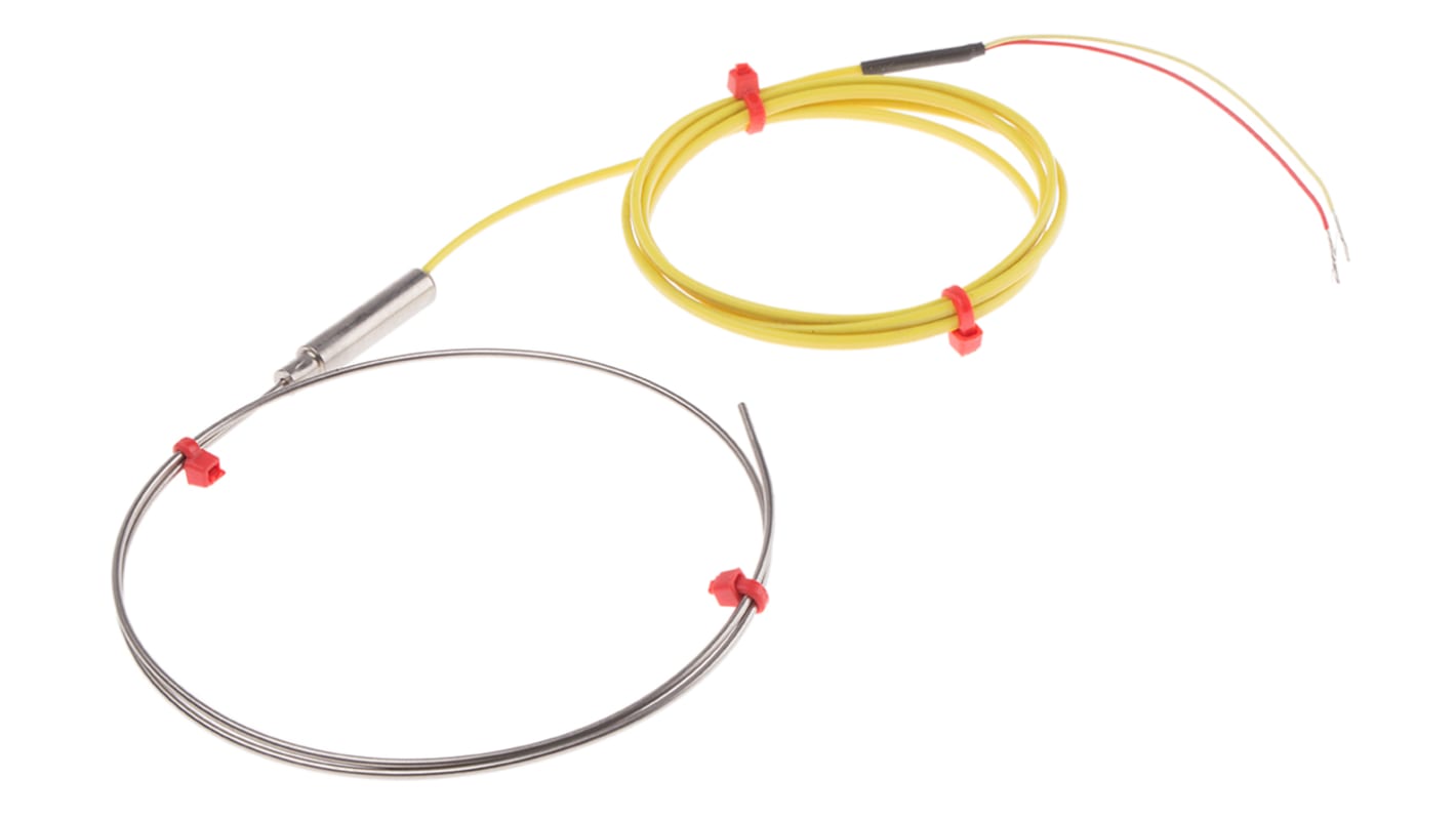 RS PRO Type K Mineral Insulated Thermocouple 500mm Length, 1.5mm Diameter → +1100°C
