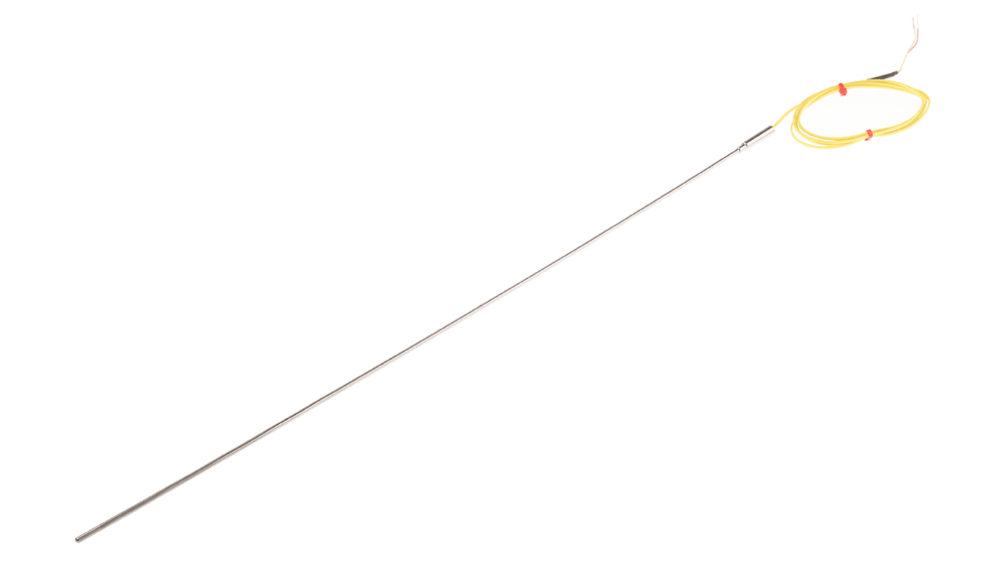 RS PRO Type K Mineral Insulated Thermocouple 500mm Length, 3mm Diameter → +1100°C